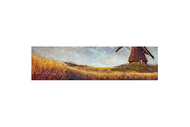 Peaceful Fields. Painting by Valta. Limited Print Edition